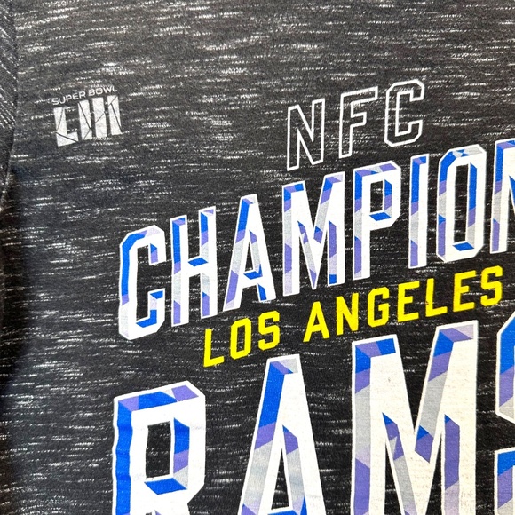 LA Rams Conference Champs Super Bowl LIII Youth Shirt Small NFL - Picture 4 of 6